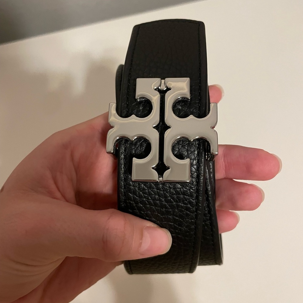 Tory Burch Logo Reversible Belt